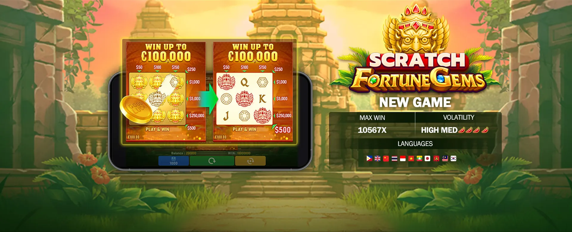 Official taya365 Mobile App on a smartphone, displaying casino games